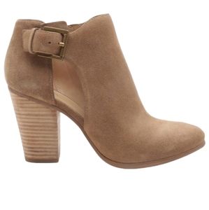 Michael Kors Women's Tan Colored Suede Heeled Booties Size 7